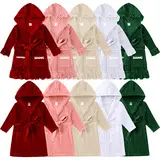 Red Cotton Long-Sleeved Pajamas for Kids — feature 34