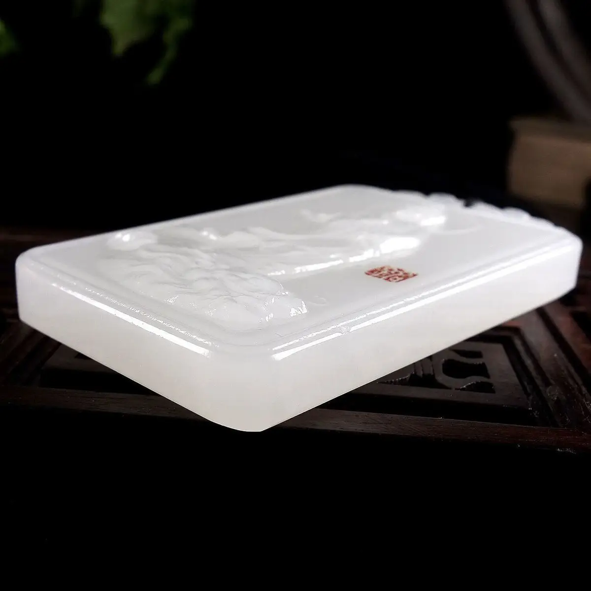 White Jade Guanyin Pendant for Men Afghanistan — feature 27