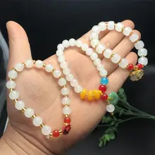 Natural White Jade Fortune Pendant Xinjiang Brand — feature 15