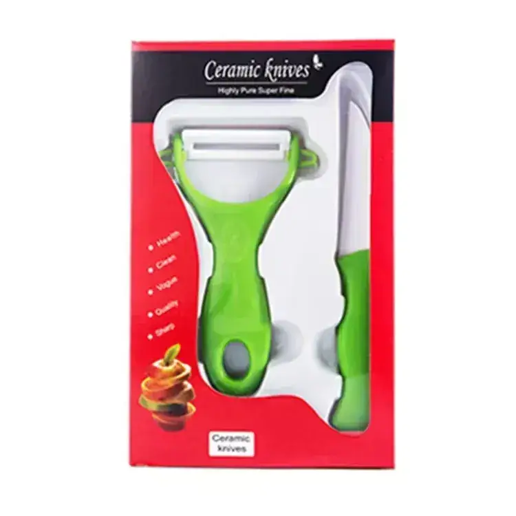 Ceramic Melon Planing Knife Set 3 Inch Green - Image 3