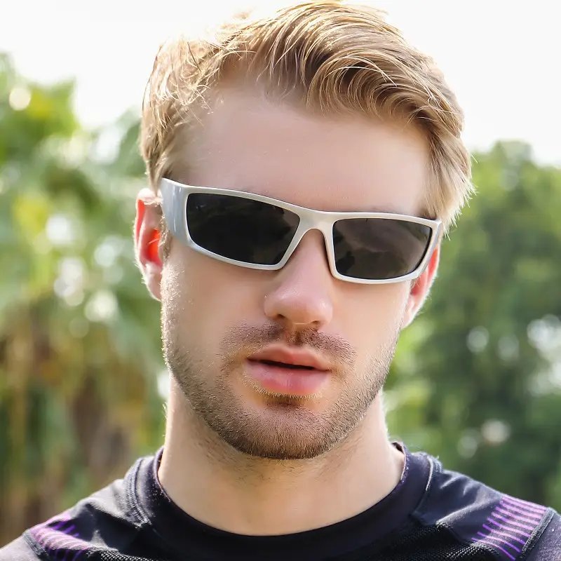 Men Women Export Sunglasses White Polarized Sports Glasses