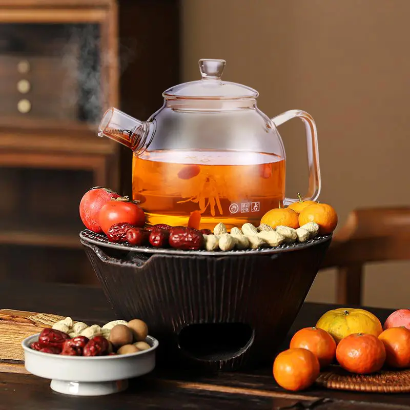 Transparent Heat-Resistant Glass Tea Pot Single Pot - Image 11