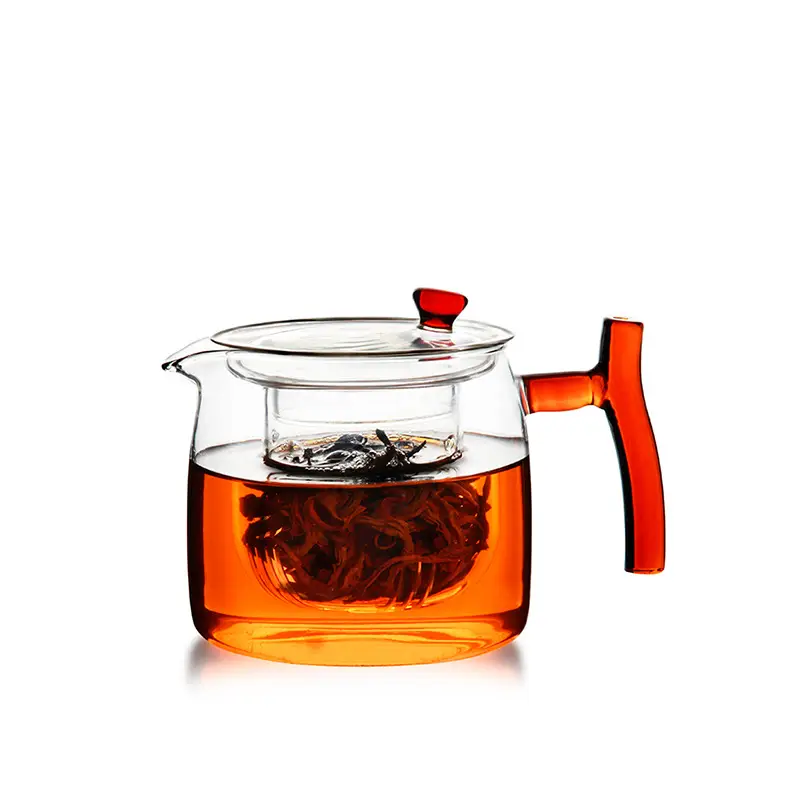 Transparent Heat-Resistant Glass Tea Pot Single Pot - Image 14