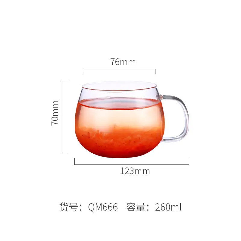 Transparent Heat-Resistant Glass Tea Pot Single Pot - Image 9