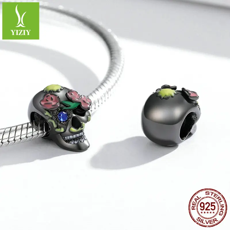 925 Silver Halloween Charm Bracelet Set