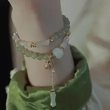 Women's Spring Flower Drizzle Bracelet with Jade Pearl — feature 8