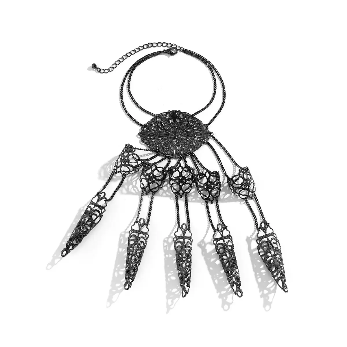 Punk Gothic Gold Finger Bracelet for Halloween - Image 8