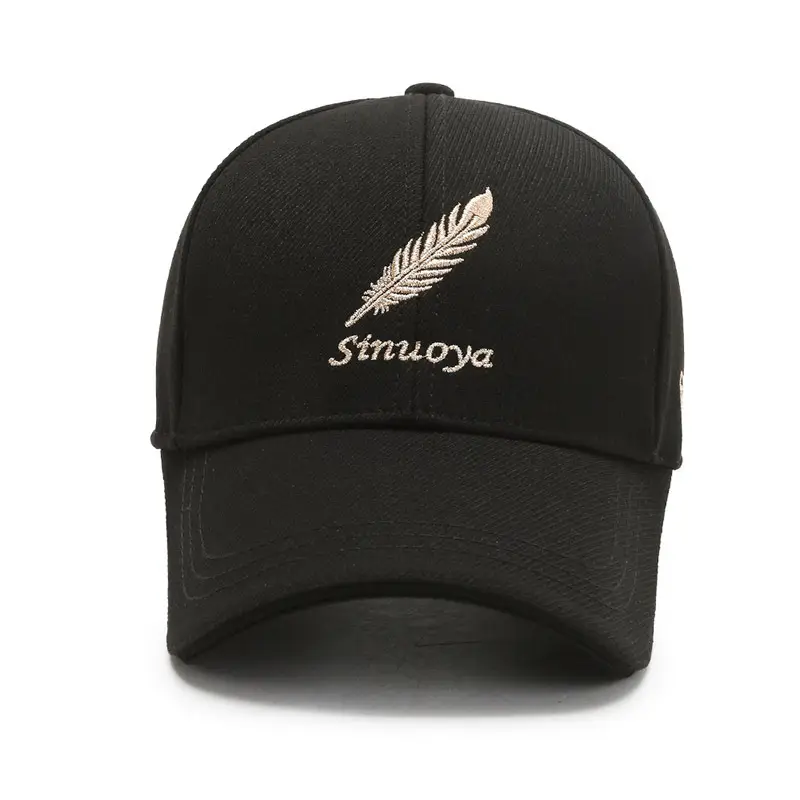 Men's Black Feather Logo Baseball Cap - Image 4