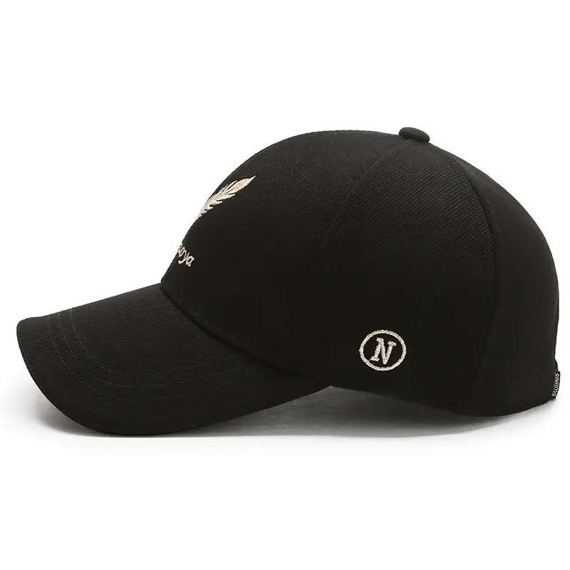Men's Black Feather Logo Baseball Cap - Image 5