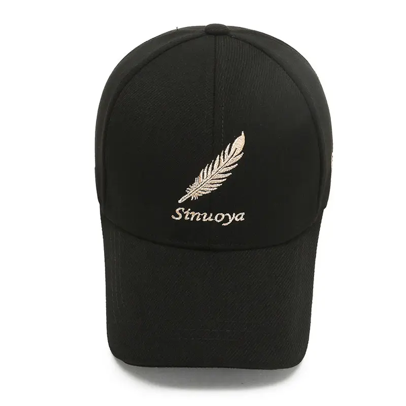 Men's Black Feather Logo Baseball Cap - Image 6