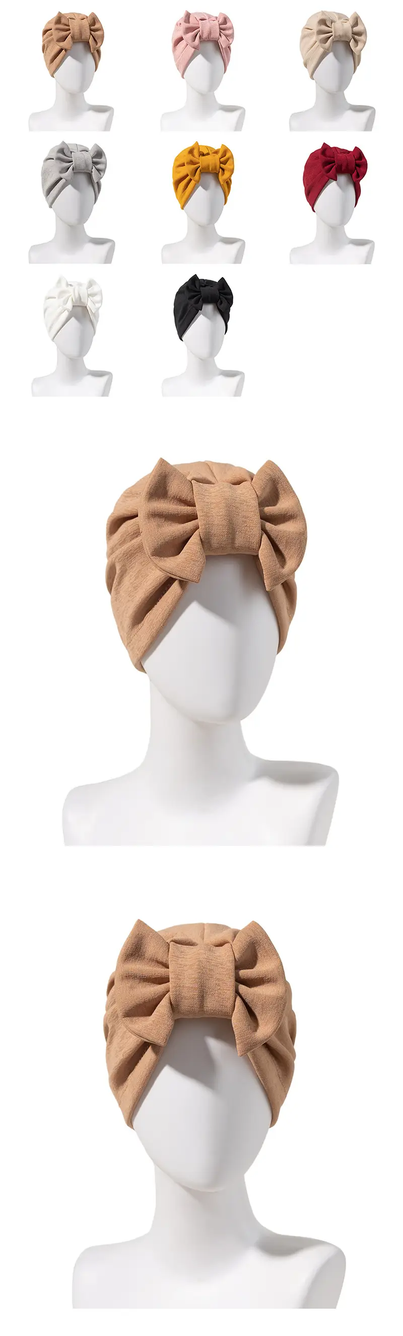 Removable Cross-Border Hair Bow Cap Set of 6 — feature 3