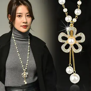 Korean Style Women Sunflower Crystal Pendant Necklace — feature 13