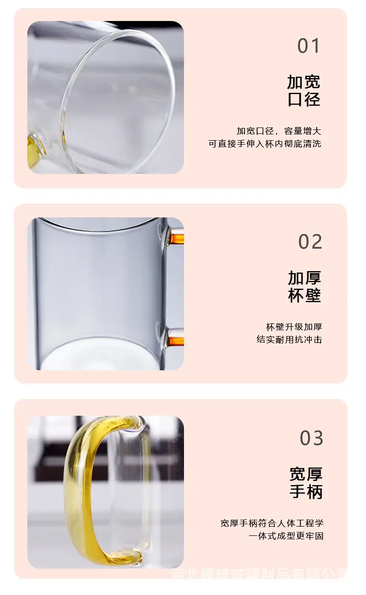 Transparent Glass Cups Set for Kitchen & Home Use — feature 5