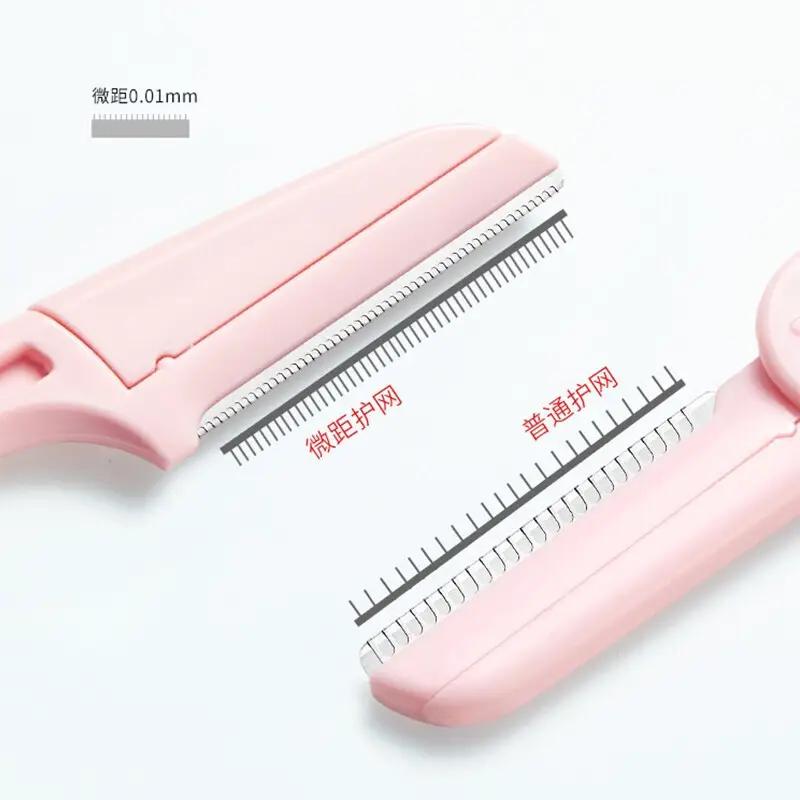 Folding Eyebrow Knife for Women Pink Anti-Scratch - Image 8