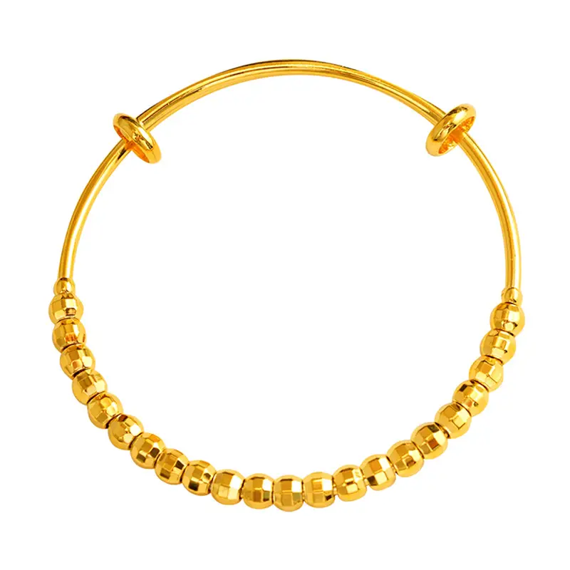 Vietnam Gold Push-Pull Beaded Bracelet for Women - Image 7
