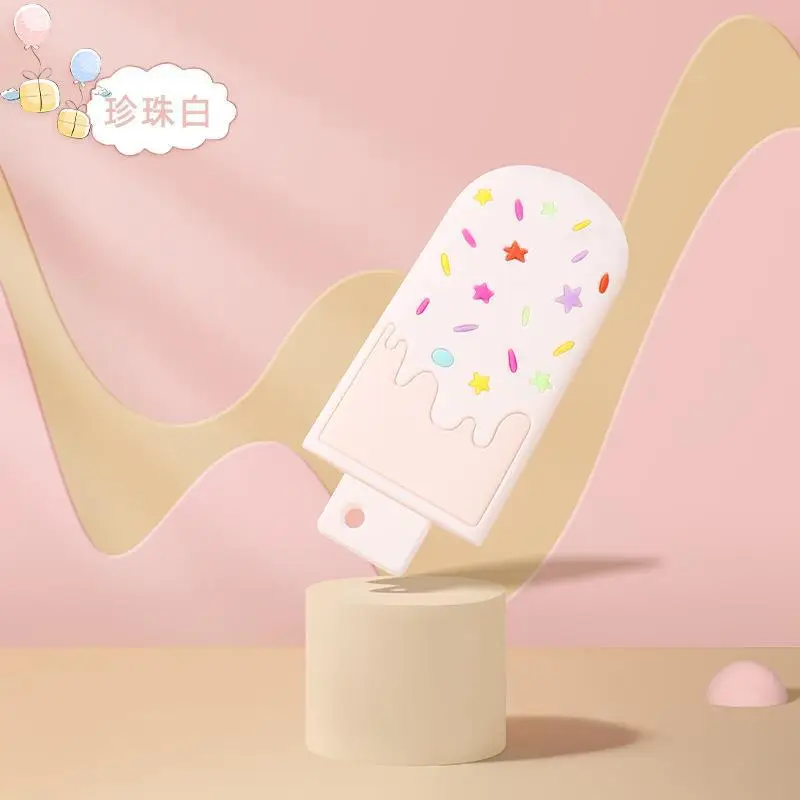 Baby Ice Cream Teether Silicone Toothpaste Toy