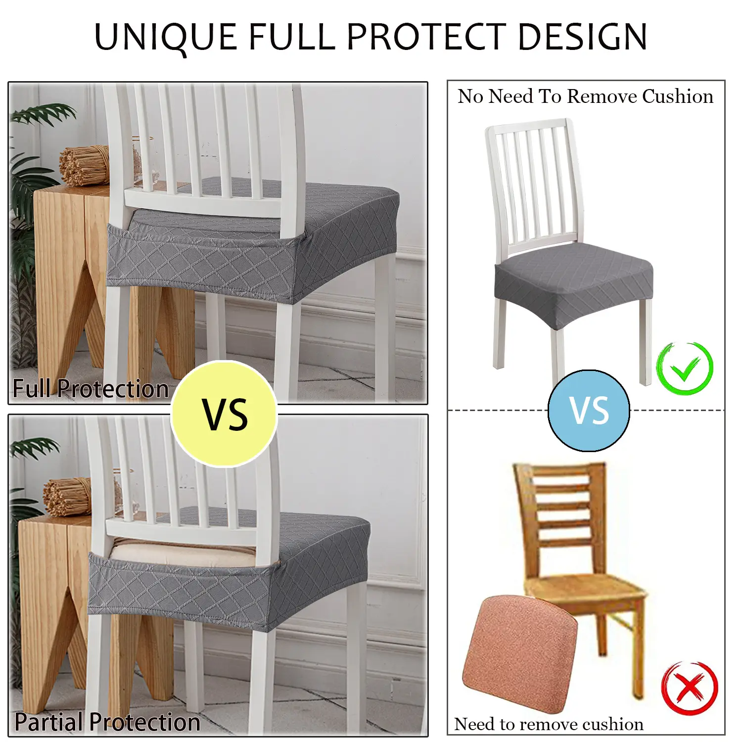 Waterproof Chair Cover One-piece Elastic Luxury Design - Image 13