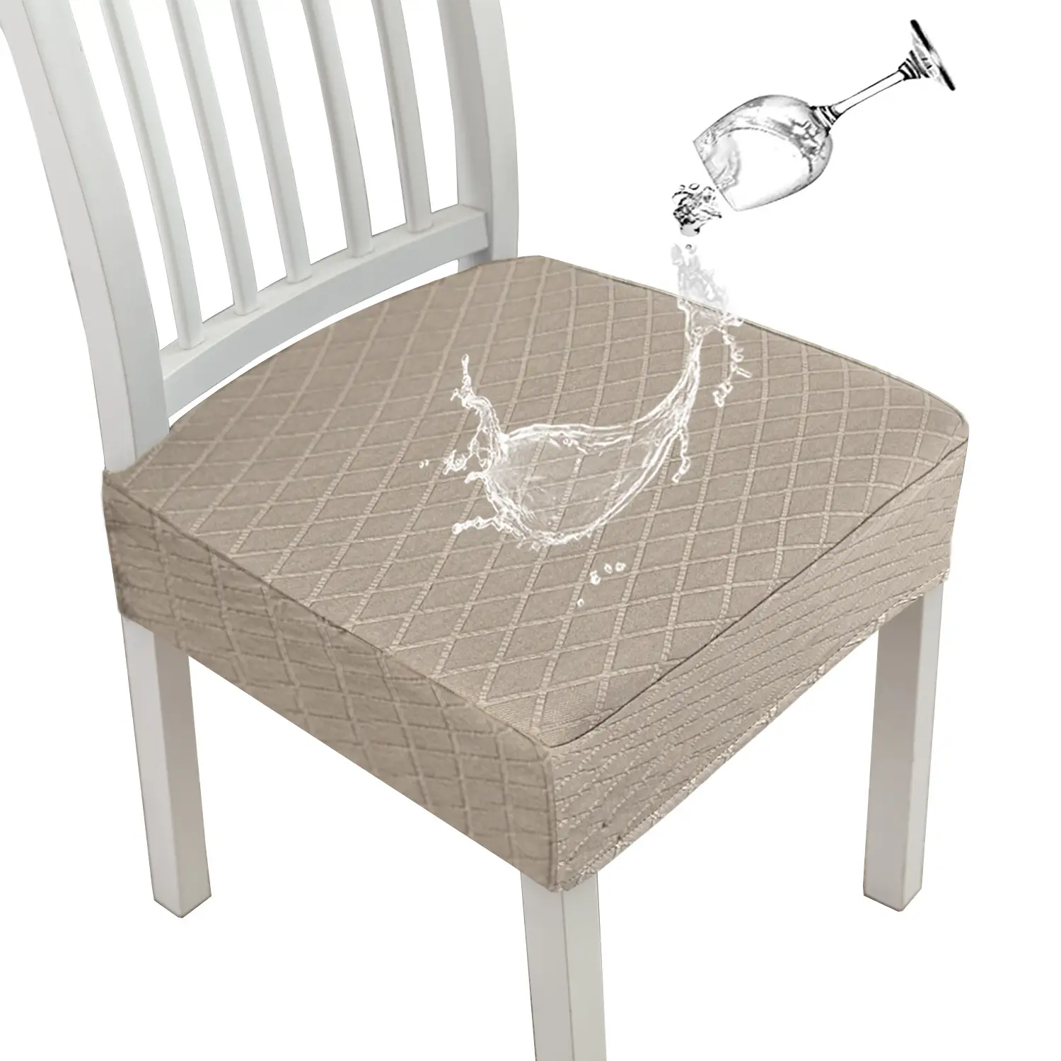 Waterproof Chair Cover One-piece Elastic Luxury Design - Image 9