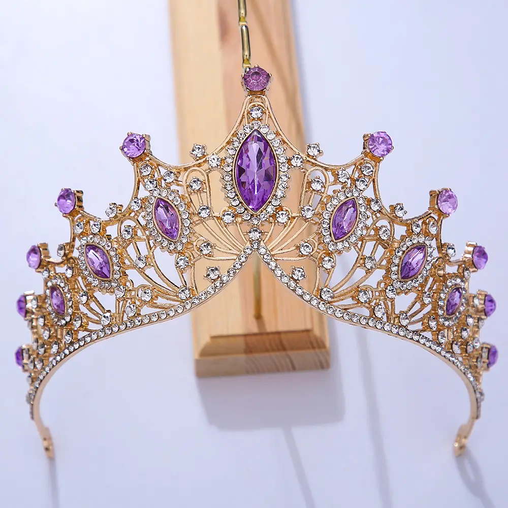 Silver Bridal Crown with Rhinestones for Women - Image 17