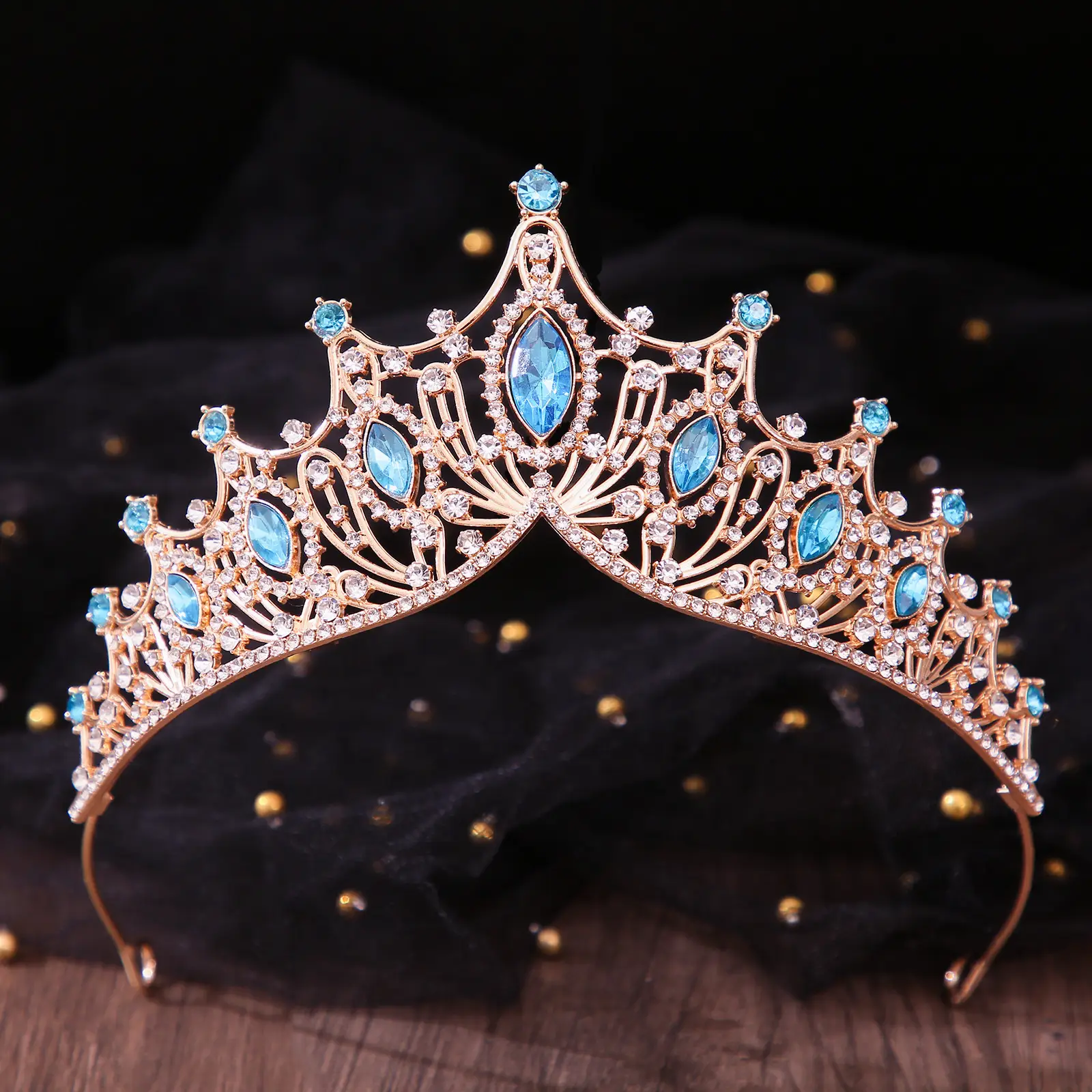 Silver Bridal Crown with Rhinestones for Women - Image 23