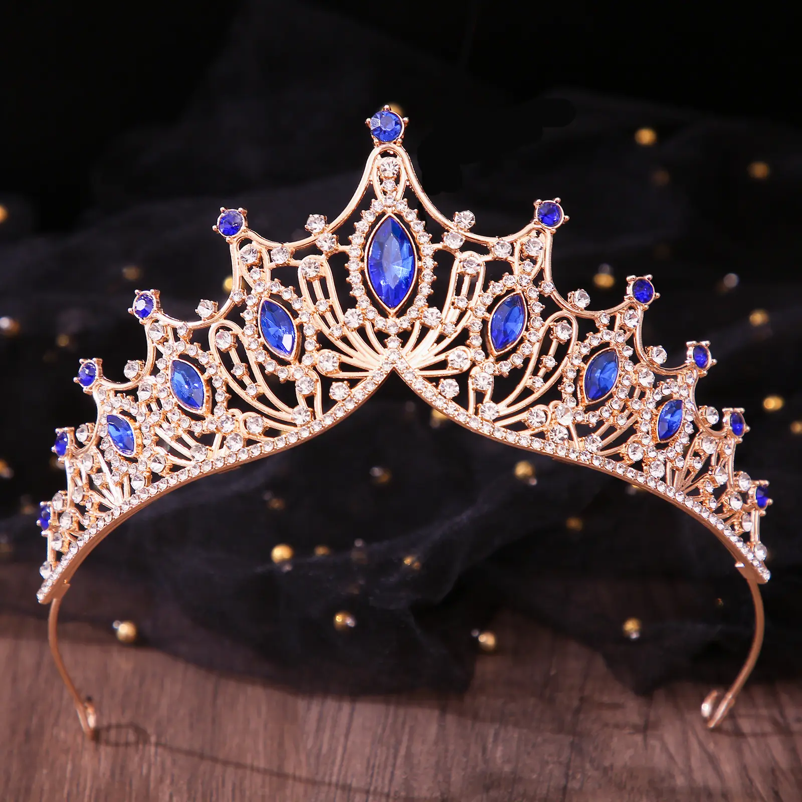 Silver Bridal Crown with Rhinestones for Women - Image 25