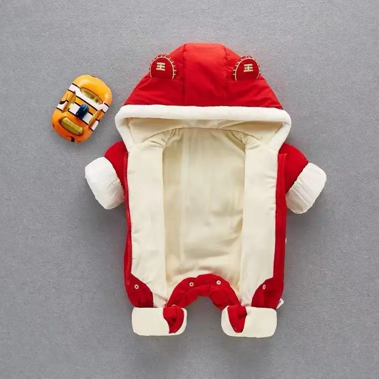 Newborn Baby Winter Red Chinese Outfit 1 Year Old - Image 6