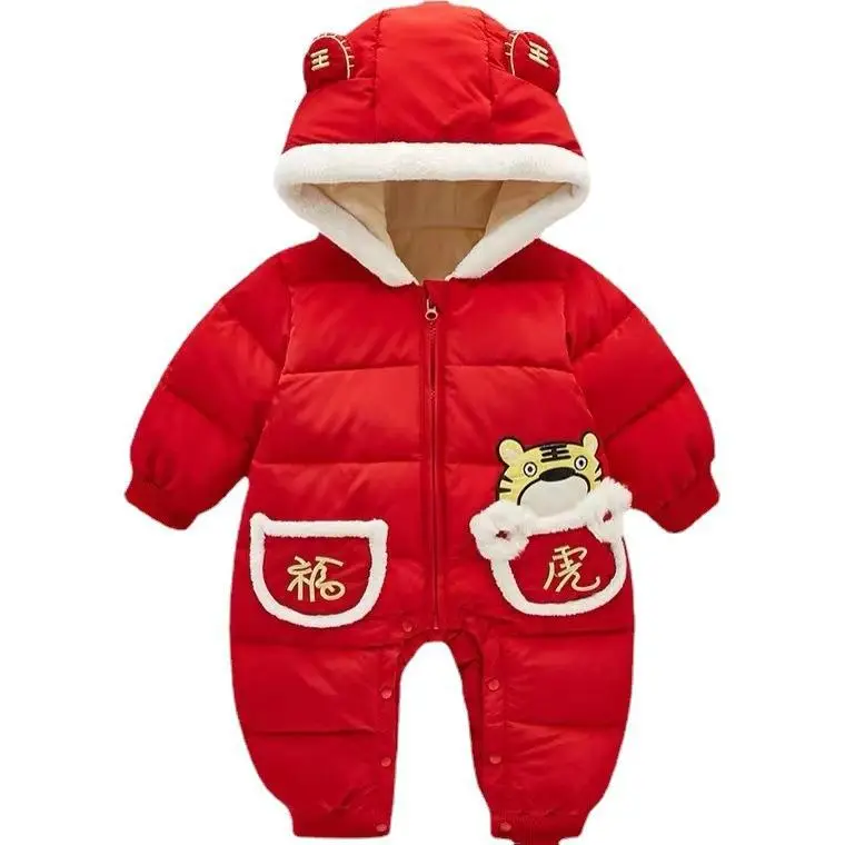 Newborn Baby Winter Red Chinese Outfit 1 Year Old - Image 7