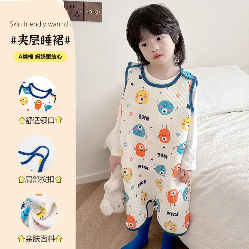 Cotton Baby Sleep Vest Spring Autumn Kids Boys Girls