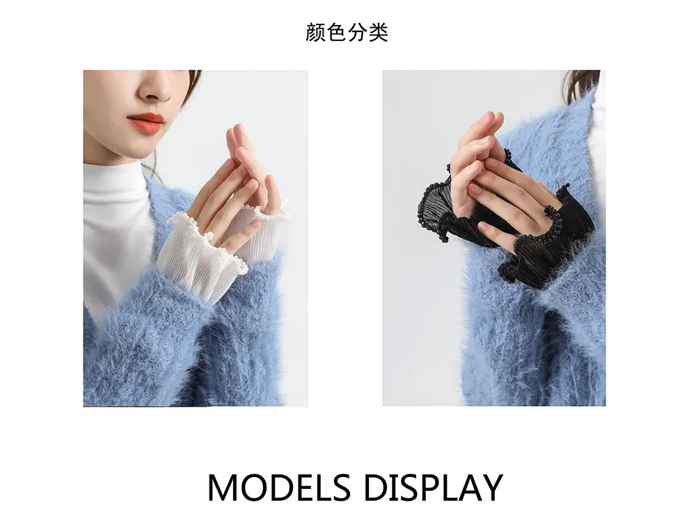 New Car Bead Lace Accessories, Temperament, Small Fragrance, Three-Dimensional Lace, Decorative Cuffs, Fake Collar, Cross-Border Manufacturer Wholesale — feature 4