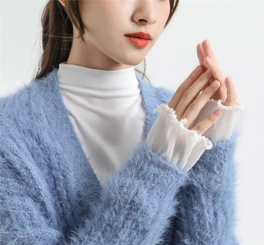 New Car Bead Lace Accessories, Temperament, Small Fragrance, Three-Dimensional Lace, Decorative Cuffs, Fake Collar, Cross-Border Manufacturer Wholesale — feature 7