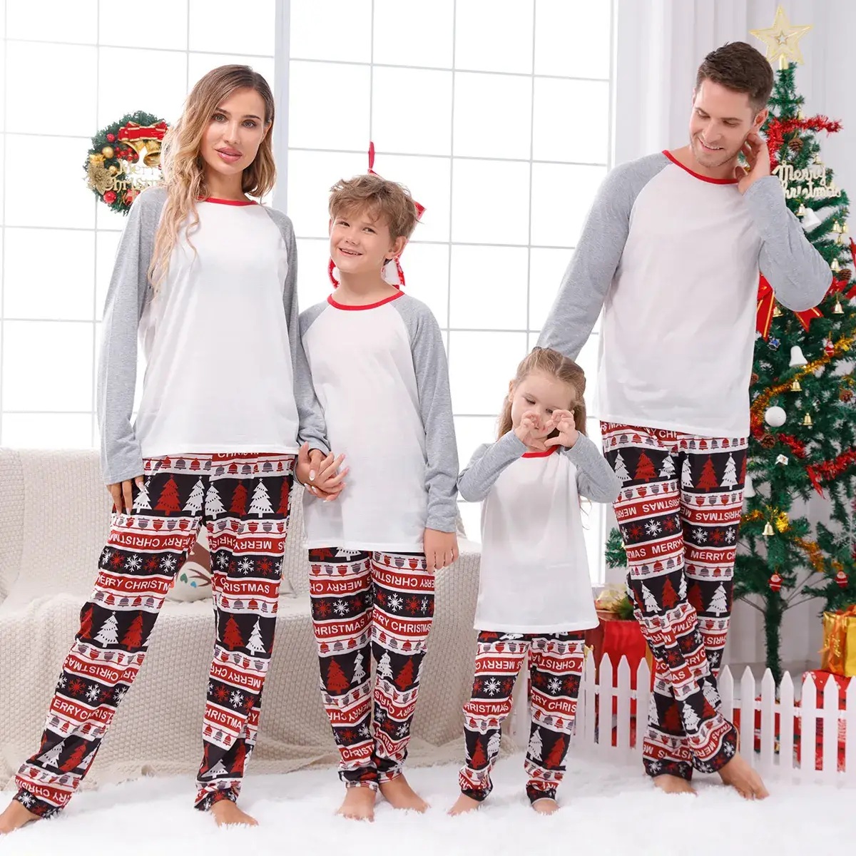 Tianming Christmas Parent-Child Pajamas Set