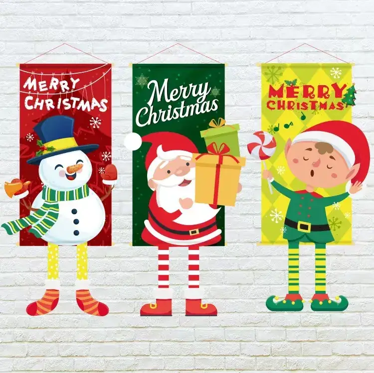 Christmas Snowman Hanging Decor for Door - Image 9