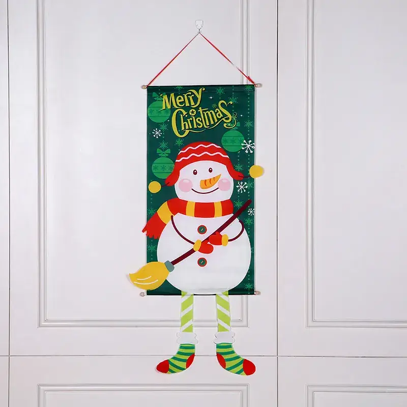 Christmas Snowman Hanging Decor for Door - Image 3