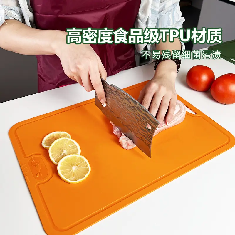 Anti-Knife TPU Cutting Board Green Double Sided - Image 10
