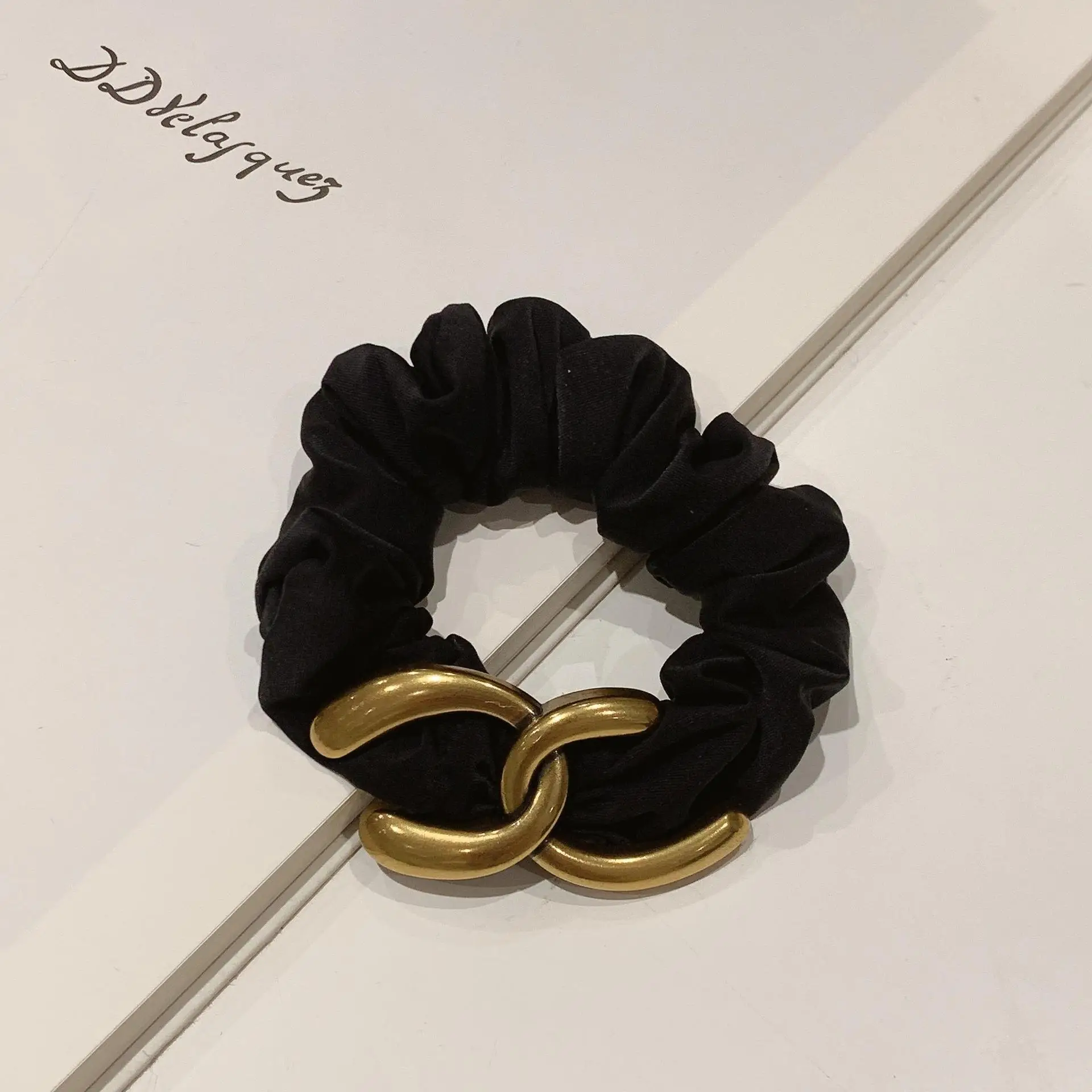 Simple Metal Hair Ring for Women's Elegant Hair Tie
