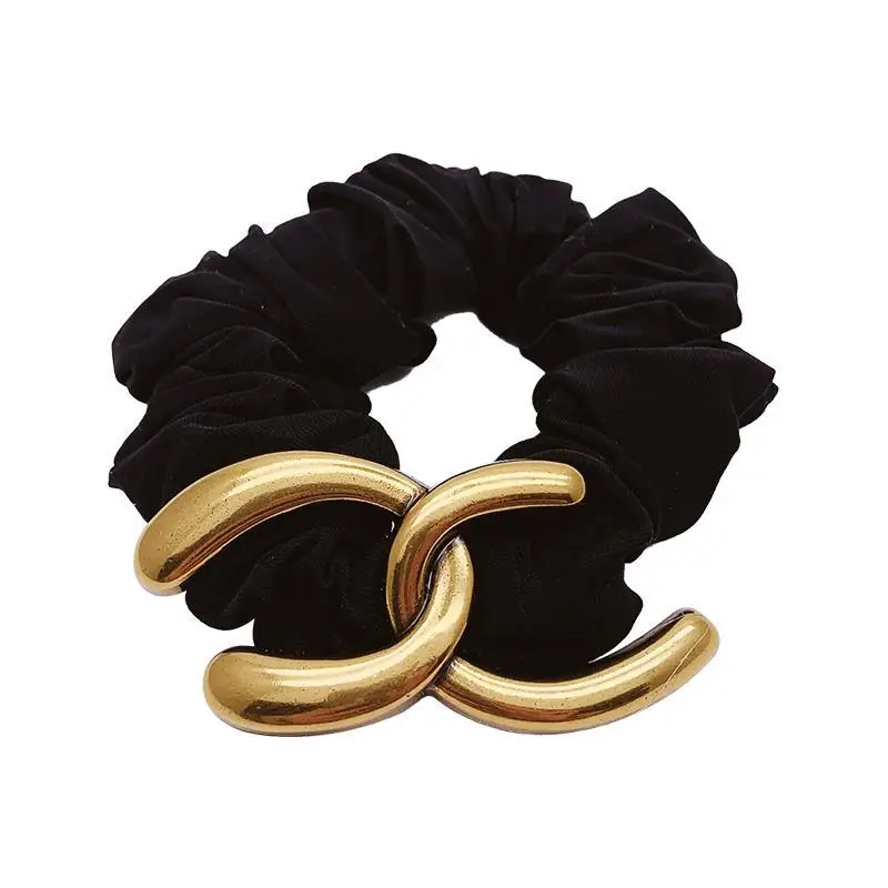 Simple Metal Hair Ring for Women's Elegant Hair Tie
