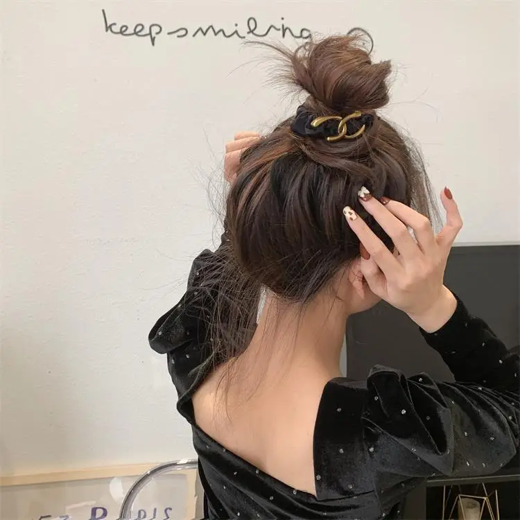 Simple Metal Hair Ring for Women's Elegant Hair Tie — feature 37