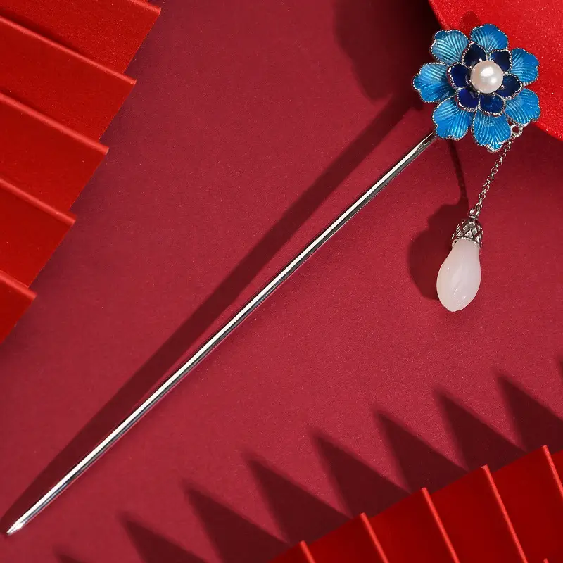 Women Antique Style Walking Hairpin Tassel High-end Sterling Silver - Image 6