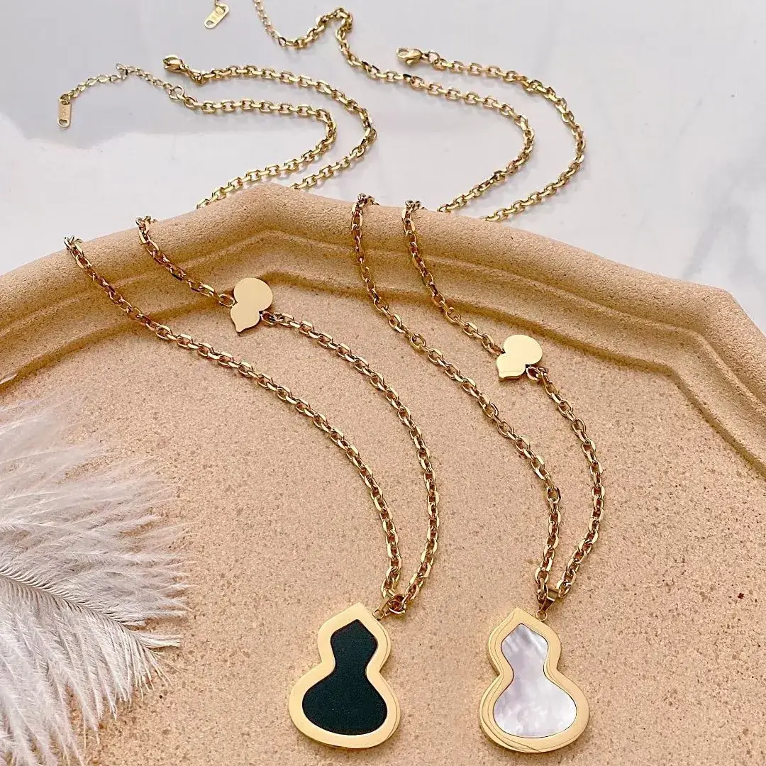 Gold Titanium Ice Heart Necklace for Women - Image 7