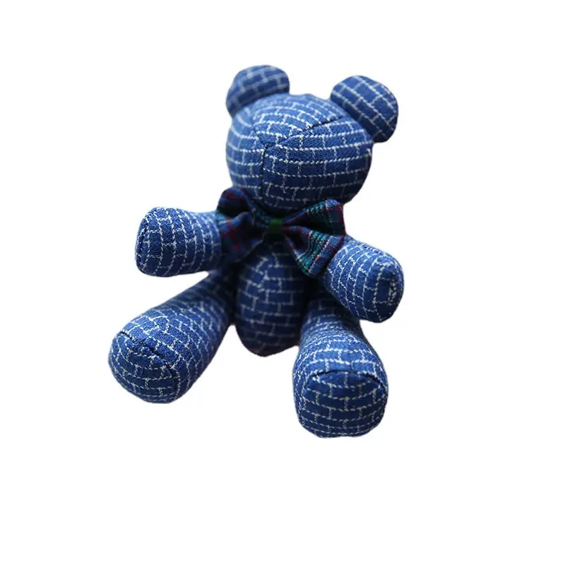 Handmade Brown Bear Embroidery Doll for Home Decor - Image 45