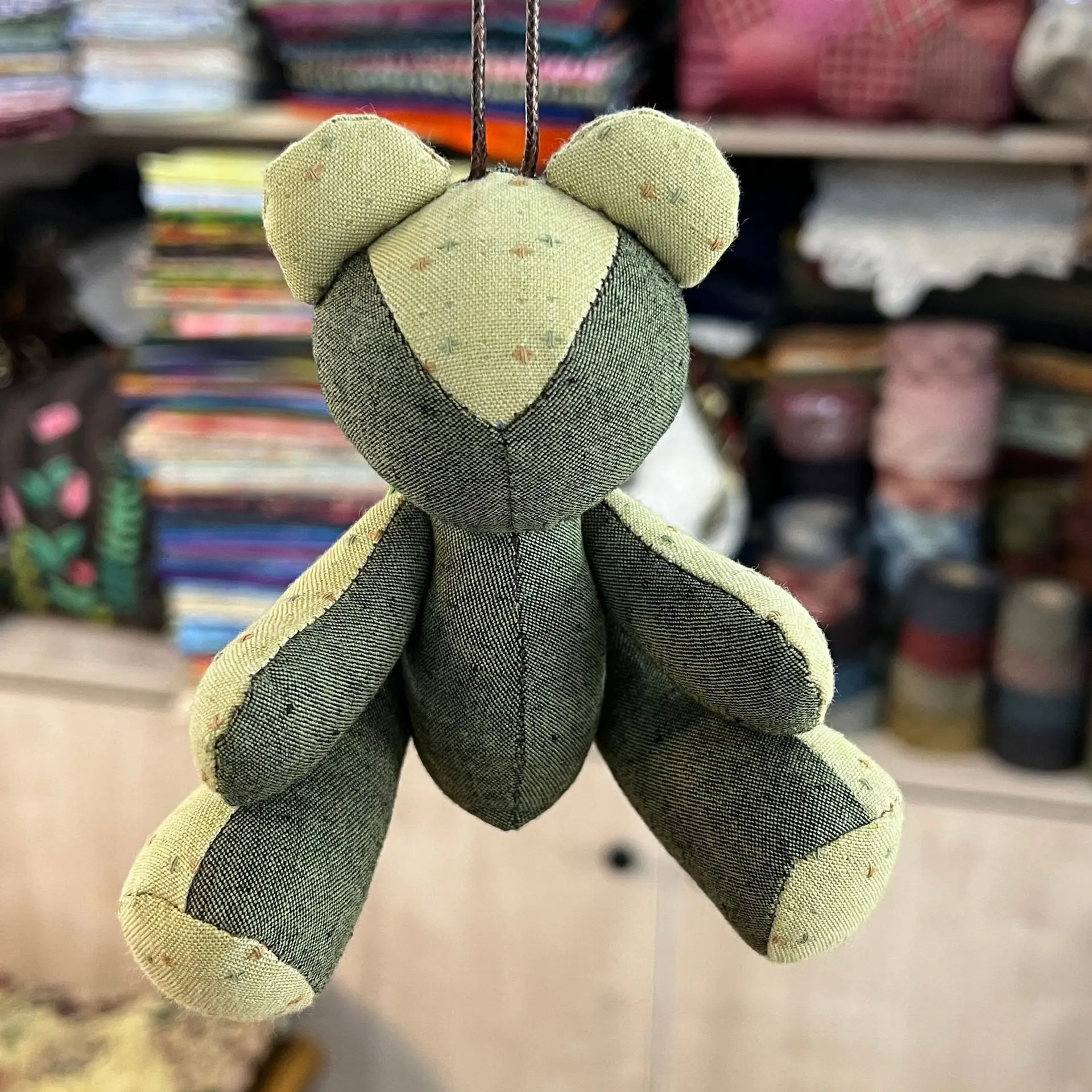 Handmade Brown Bear Embroidery Doll for Home Decor - Image 34