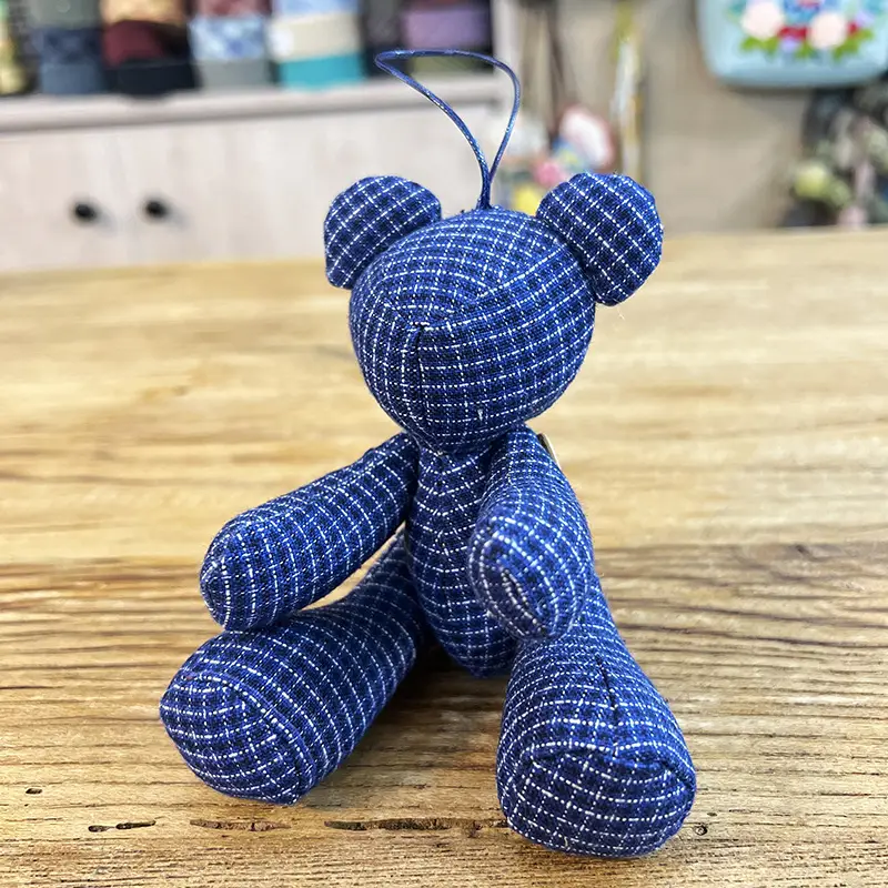 Handmade Brown Bear Embroidery Doll for Home Decor - Image 40
