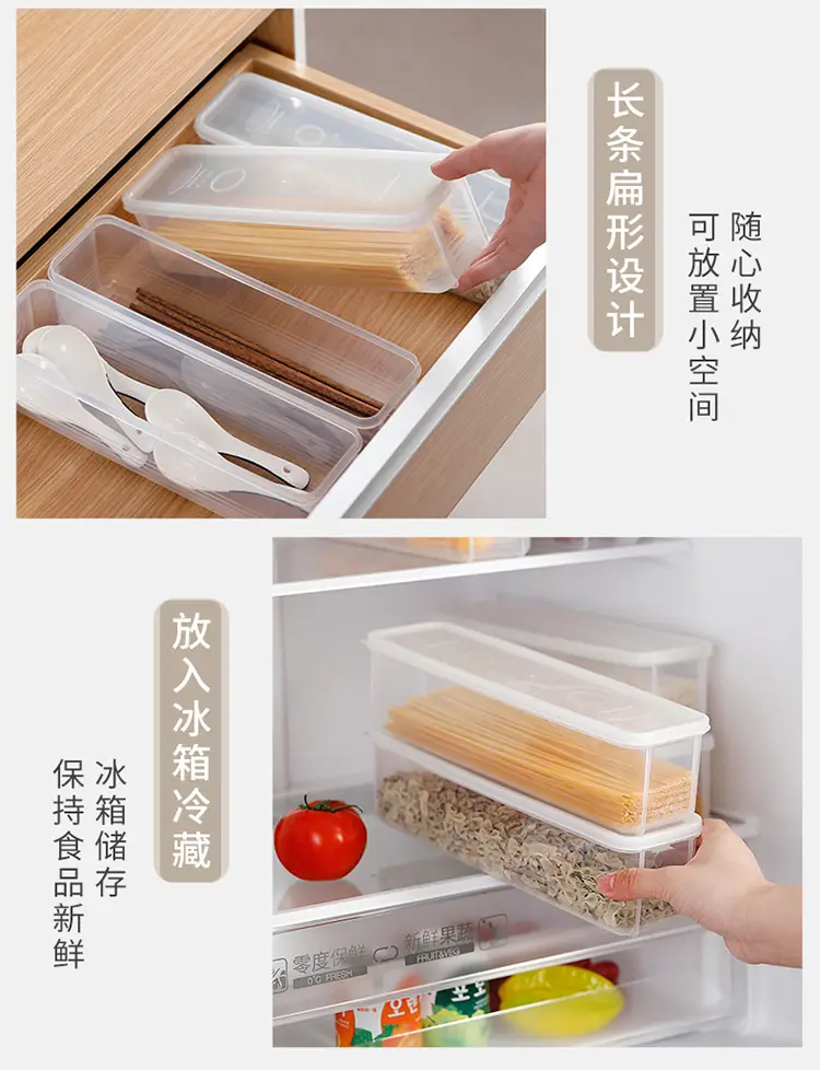 Light Green Rectangular Food Storage Box 1 Pack — feature 12