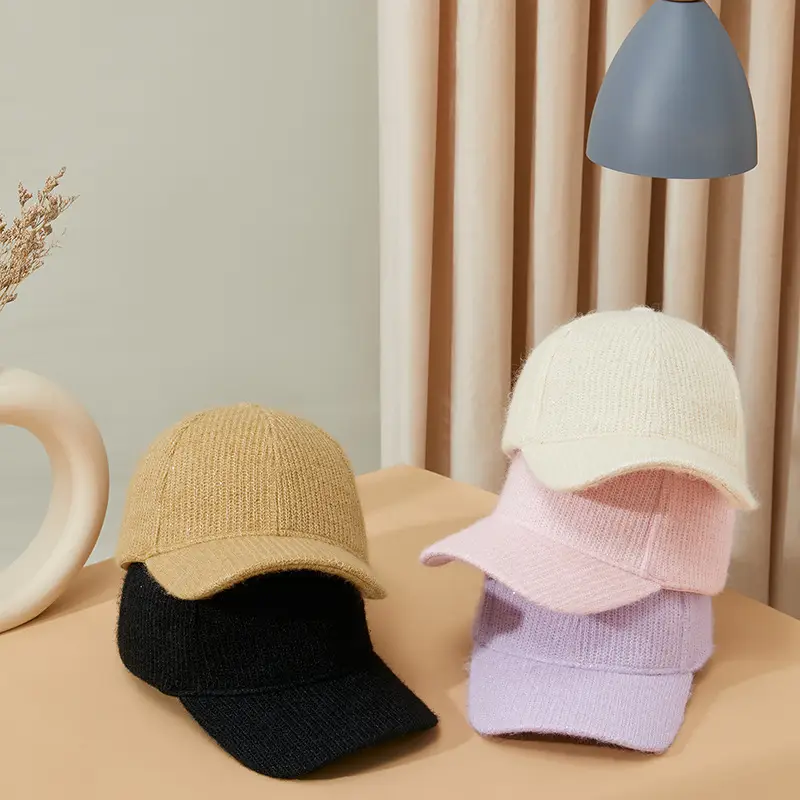 2025 Knitted Baseball Cap Lavender Warm Coldproof - Image 5