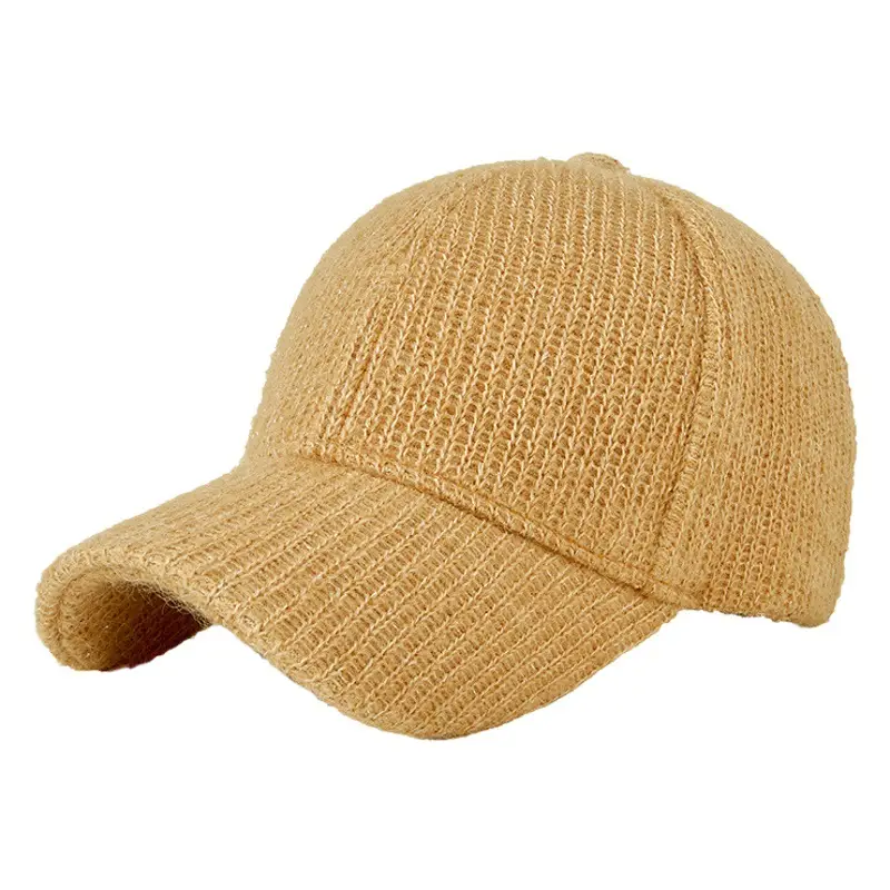 2025 Knitted Baseball Cap Lavender Warm Coldproof