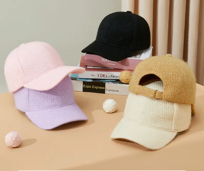 2025 Knitted Baseball Cap Lavender Warm Coldproof — feature 12