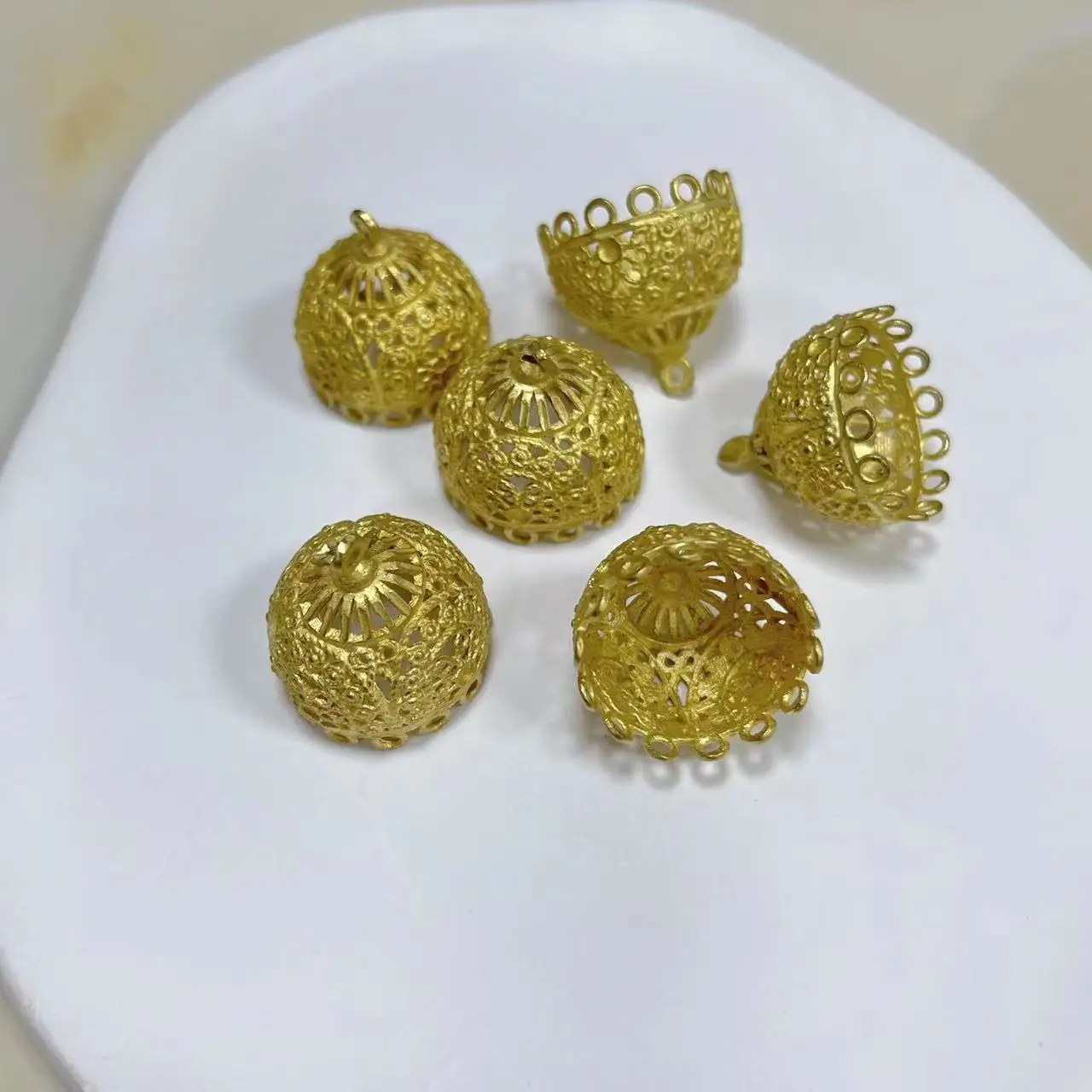 DIY Cast Copper Flower Caps for National Style