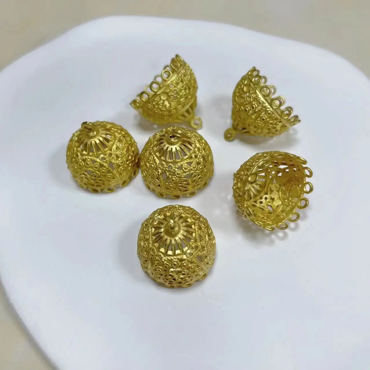 DIY Cast Copper Flower Caps for National Style