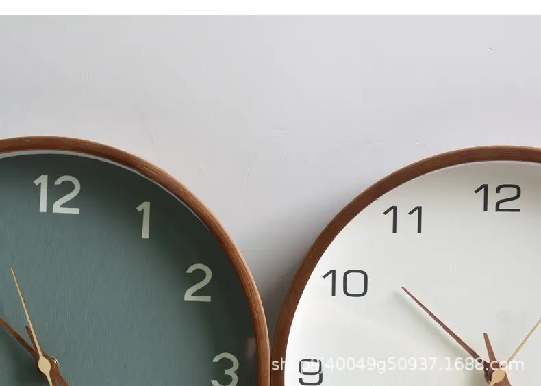 Nordic Wall Clock Modern Design Silent Quartz Living Room — feature 6
