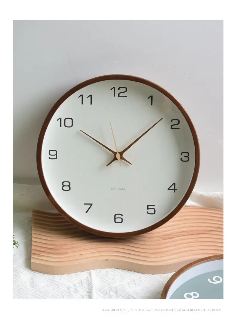 Nordic Wall Clock Modern Design Silent Quartz Living Room — feature 9